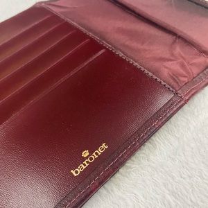 Vintage Baronet Burgundy Genuine Leather Wallet/Clutch